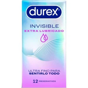 Durex Extra Gesmeerde Onzichtbare Condooms, 12 stuks