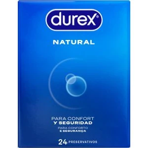 Durex Natural Rubber Condoms 24 Pieces Anatomically Shaped