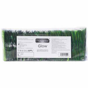 Pasante Glow-Kondombeutel 144 Stück grün leuchtend – Bild 1