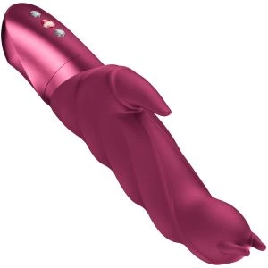 FUN Factory Rabbit Vibrator Darling Devil mit Klitorisreizer, weinrot