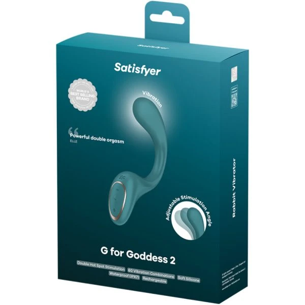 Satisfyer Vibrator G for Goddess 2 Konijnenvibrator Groen Satisfyer Vibrator G for Goddess 2 Konijnenvibrator Groen