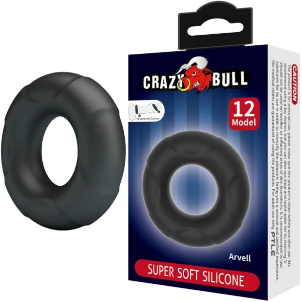 Crazy Bull Arvell siliconenring model 12, verstelbaar, 60 mm x 60 mm