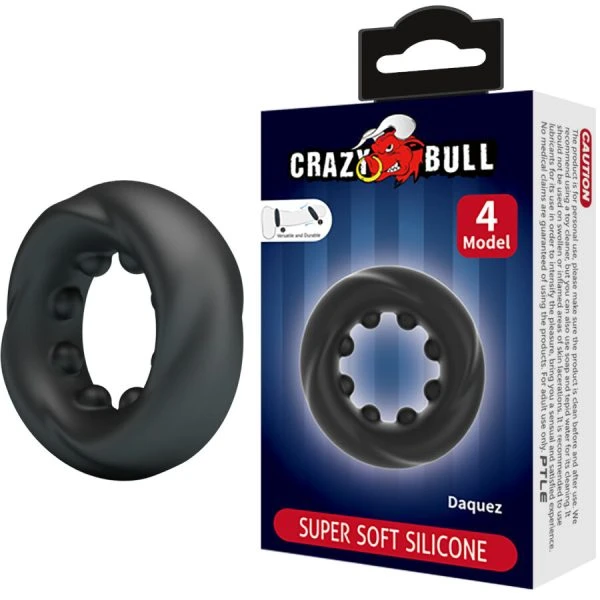 Crazy Bull Daquez siliconenring model 4 verstelbaar, penisring