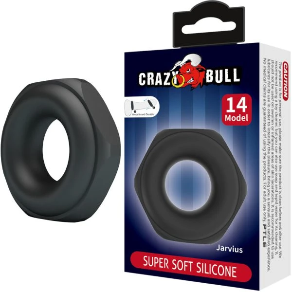 Crazy Bull Jarvius Siliconenring Model 14 – verstelbare penising