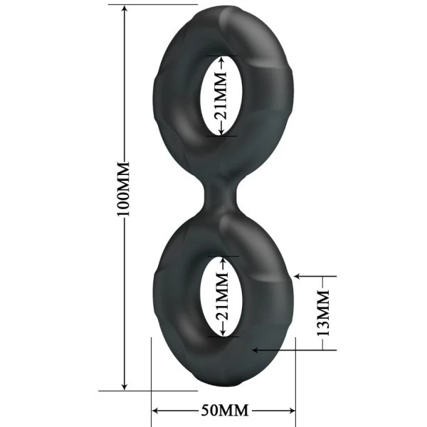 Crazy Bull Radwan Double Silicone Ring Model 19 Adjustable