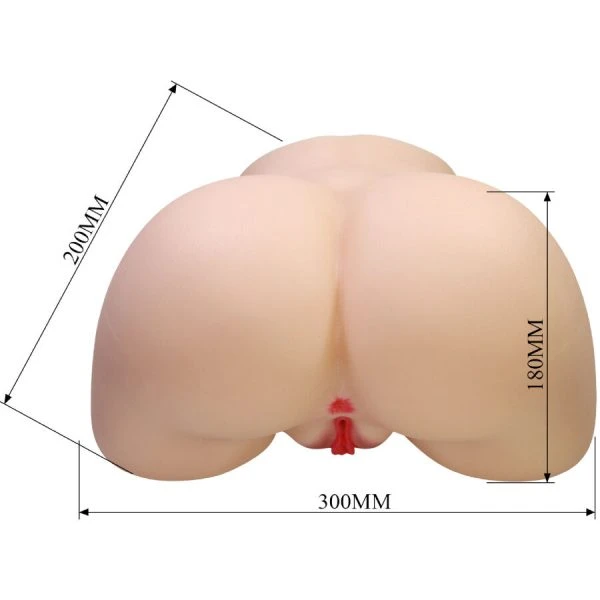 Crazy Bull Olivia Masturbator-Torso met Vagina en Anus, 5,5 kg