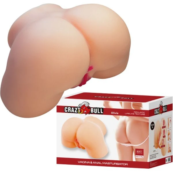 Crazy Bull Olivia Masturbator-Torso met Vagina en Anus, 5,5 kg