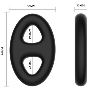 Crazy Bull Ovale siliconen dubbele ring penisring verstelbaar Crazy Bull Ovale siliconen dubbele ring penisring verstelbaar - Afbeelding 6