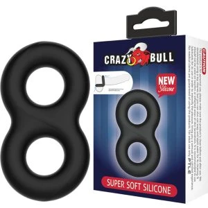 Crazy Bull Silikon-Penisring Doppelter Unendlichkeitsring