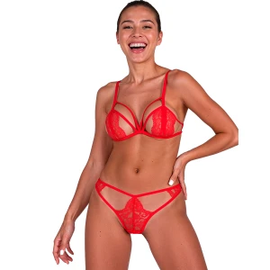 Passion Woman Sets Anuvera Bra and Thong Set Fire Brick L/XL