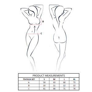 Passion Woman Sets Tivolea BH-set met string Zwart L/XL Passion Woman Sets Tivolea BH-set met string Zwart L/XL - Afbeelding 4