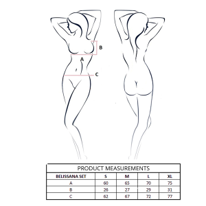 Passion Woman Sets Belissana BH en String Set Zwart S/M Passion Woman Sets Belissana BH en String Set Zwart S/M - Afbeelding 4