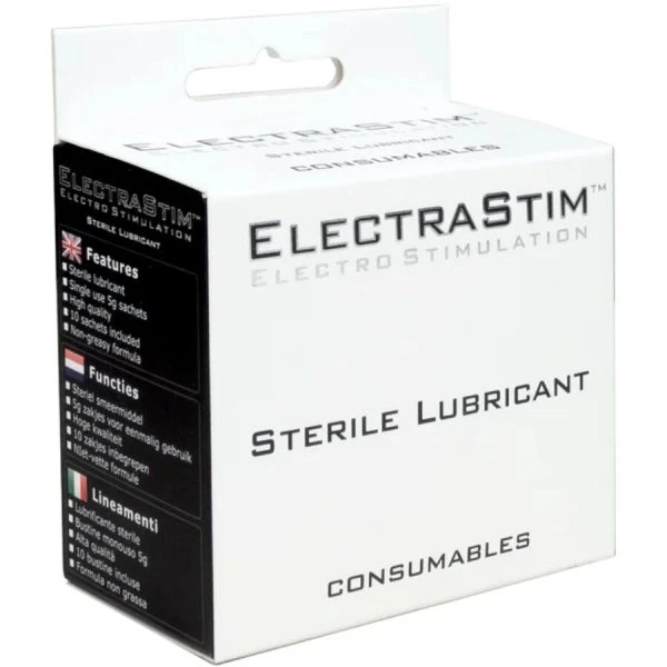 Electrastim steriel glijmiddel 10 zakjes voor elektrisch speelgoed