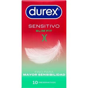 Durex Sensitive Soft Slim Fit Condooms, 10 stuks, nominale breedte 52,5 mm Durex Sensitive Soft Slim Fit Condooms, 10 stuks, nominale breedte 52,5 mm - Afbeelding 1