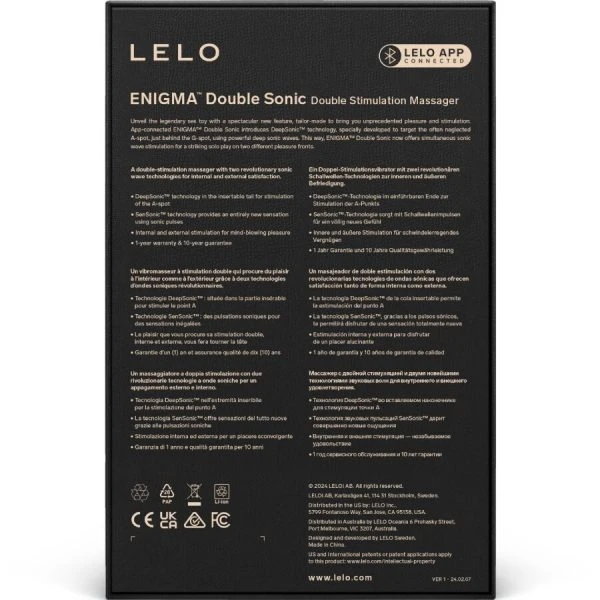 Lelo Enigma Double Sonic A-Punt Vibrator met Clitoris-Stimulatie Lelo Enigma Double Sonic A-Punt Vibrator met Clitoris-Stimulatie