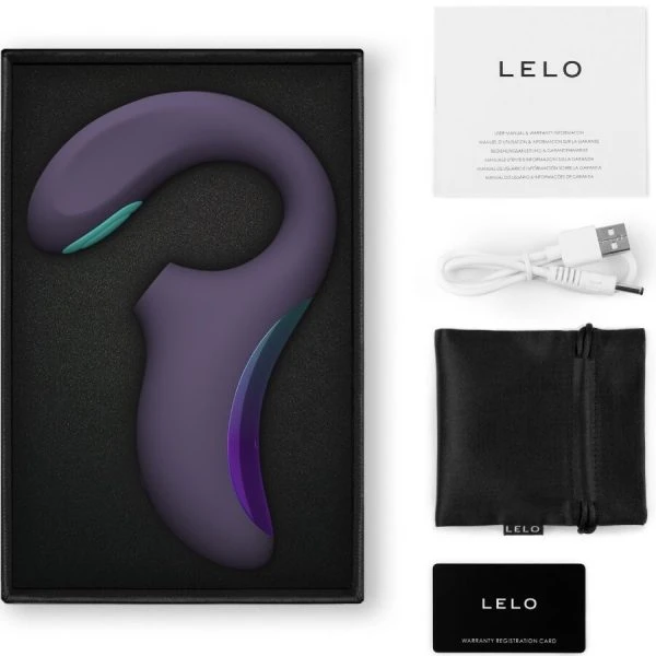 Lelo Enigma Double Sonic A-Punkt-Vibrator G-Punkt-Stimulation Cyber Purple