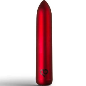 Rocks-Off Vibrator Bullet Poppy RED – rechargeable pinpoint stimulator