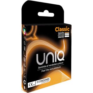 Uniq Classic Latexvrije Condooms 3 Stuks, ultradun 0,008 mm Uniq Classic Latexvrije Condooms 3 Stuks, ultradun 0,008 mm - Afbeelding 1