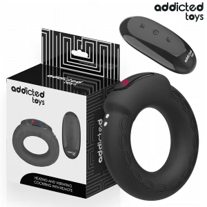Addicted Toys Cockring mit Vibration, Wärmeeffekt und Fernbedienung
