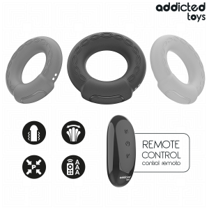 Addicted Toys Cockring met vibratie, warmte-effect en afstandsbediening Addicted Toys Cockring met vibratie, warmte-effect en afstandsbediening - Afbeelding 7
