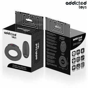 Addicted Toys Cockring met vibratie, warmte-effect en afstandsbediening Addicted Toys Cockring met vibratie, warmte-effect en afstandsbediening - Afbeelding 3
