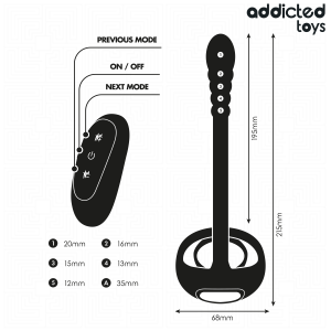 Addicted Toys P-punt-cockring met afstandsbediening, vibrerend Addicted Toys P-punt-cockring met afstandsbediening, vibrerend - Afbeelding 7