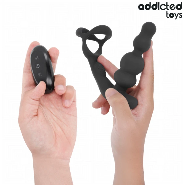 Addicted Toys Roterende Prostaatmassager met Afstandsbediening, Siliconen Addicted Toys Roterende Prostaatmassager met Afstandsbediening, Siliconen