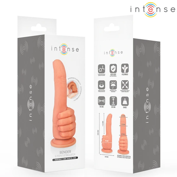 Intense FUN Toys Bender G-Punkt-Stimulator met handdesign, flexibel, 11,3 cm Intense FUN Toys Bender G-Punkt-Stimulator met handdesign, flexibel, 11,3 cm