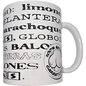 Diablo Picante Keramiktasse mit Tittensynonymen 370 ml