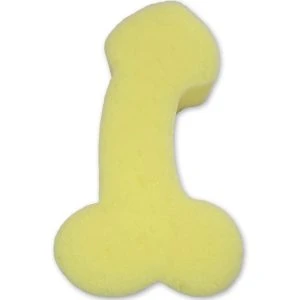 Diablo Picante Badeschwamm in Penisform gelb 170x105x40 mm
