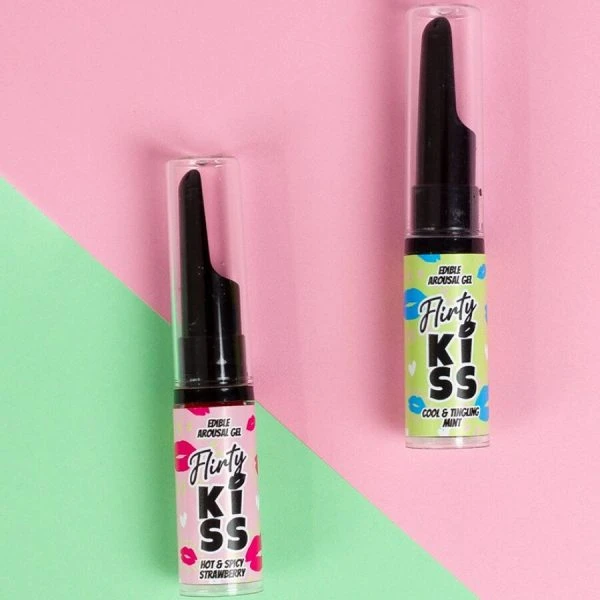 Secretplay Cosmetic Oralsex-Gel Duo Aardbei & Munt met Warmte- en Koeleffect