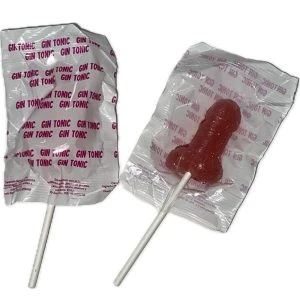 Diablo Goloso Penis-Lutscher Gin Tonic Aardbei 10 % Alcohol