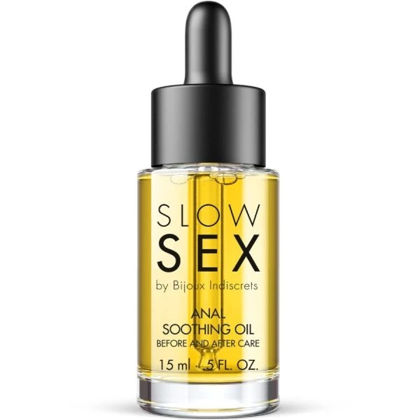 Bijoux Slow SEX kalmerende anusolie met olijfolie 15 ml