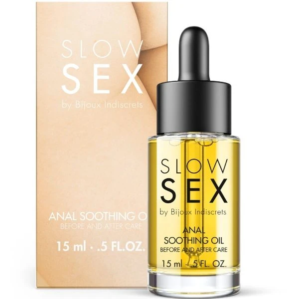 Bijoux Slow SEX kalmerende anusolie met olijfolie 15 ml