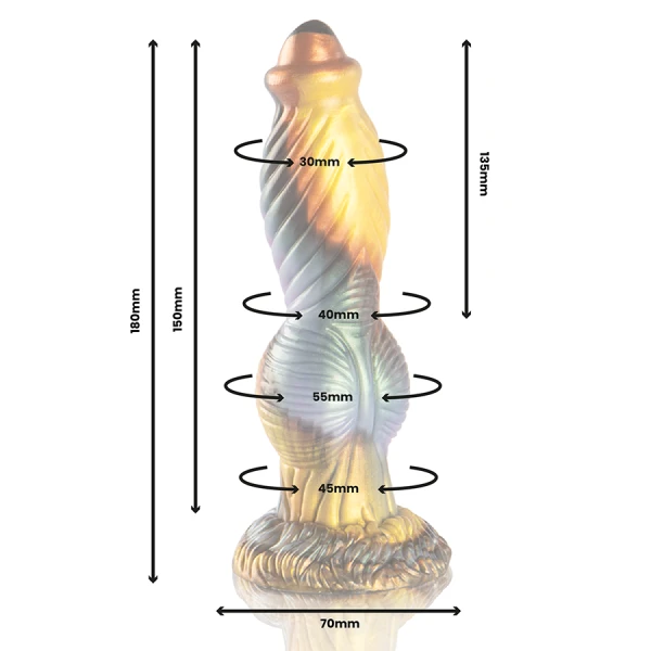 Epic Cybersilicock Phoenix Dildo met afstandsbediening, oplaadbaar