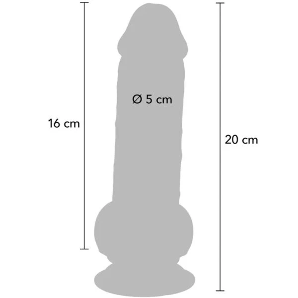 GET Real Deluxe Realistische Dildo met Ballen extra dik 20 cm
