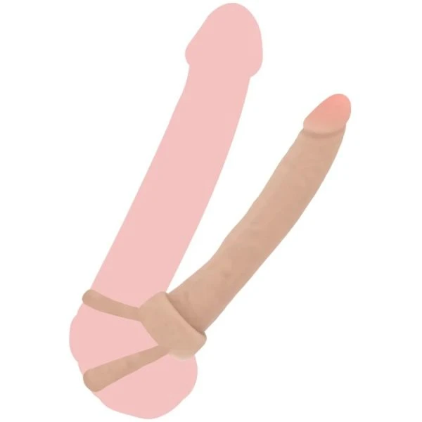 GET Real ToyJoy Double Trouble Anaaldildo van siliconen 16 cm