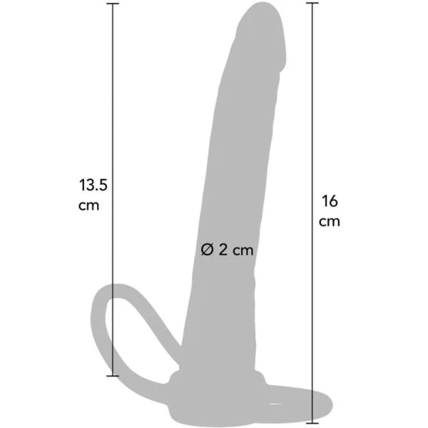 GET Real ToyJoy Double Trouble Anaaldildo van siliconen 16 cm