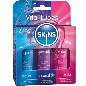 Skins Vital Lubes Kit Gleitmittel-Set Aqua, Superslide & Excite