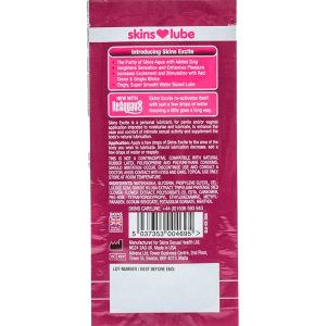 Skins Excite Glijmiddel op waterbasis met L-Arginine, 5 ml Skins Excite Glijmiddel op waterbasis met L-Arginine, 5 ml - Afbeelding 2