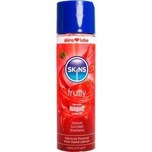 Skins Fruitige Waterbasis Glijmiddel Aardbei Skins Fruitige Waterbasis Glijmiddel Aardbei - Afbeelding 1