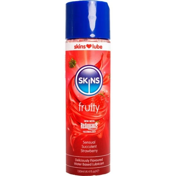 Skins Fruitige Waterbasis Glijmiddel Aardbei