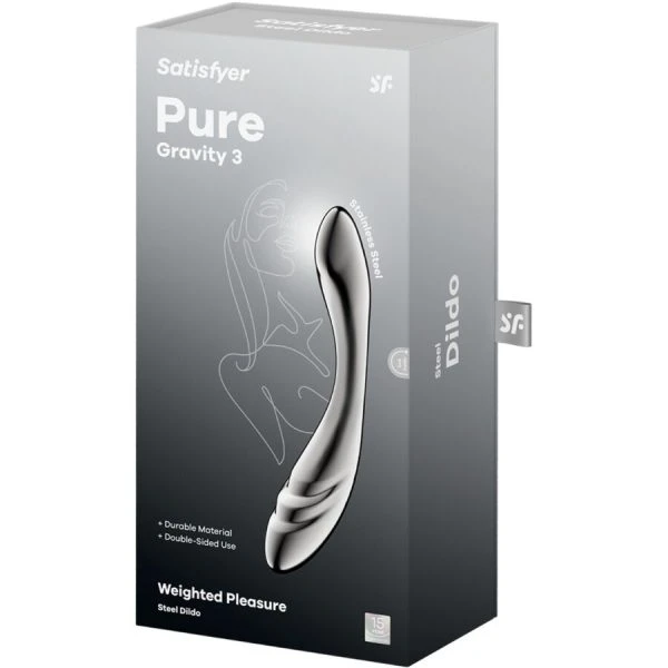 Satisfyer Dildo Pure Gravity 3 Edelstahl Doppelendeller Dildo