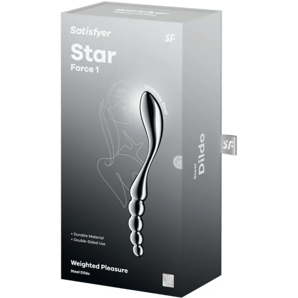 Satisfyer Dildo Star Force 1 Dubbele Dildo van Roestvrij Staal