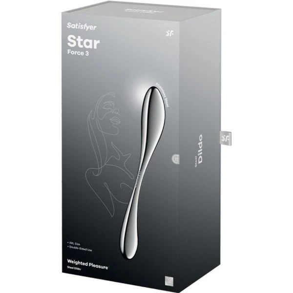 Satisfyer Dildo Star Force 3 Edelstahl Doppeldildo