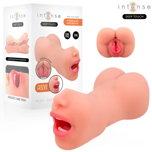 Intense Riley Double Masturbator Mouth and Vagina Hyperrealistic