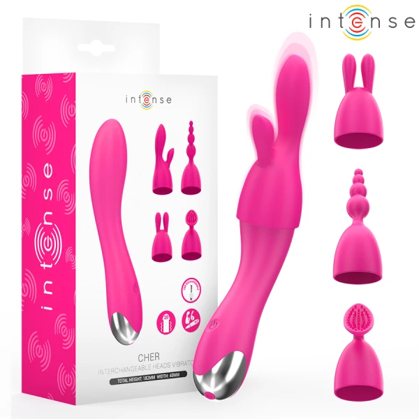 img_218104_9eaac3536d65e66433cd5dfdea966cf0_1.png Intense High Tech Cher Vibrator met 20 modi en 4 opzetstukken
