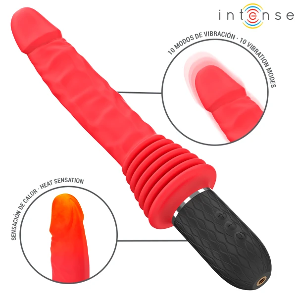 Intense High Tech Cynthia Afstandsbediening Stootvibrator met Verwarmingsfunctie