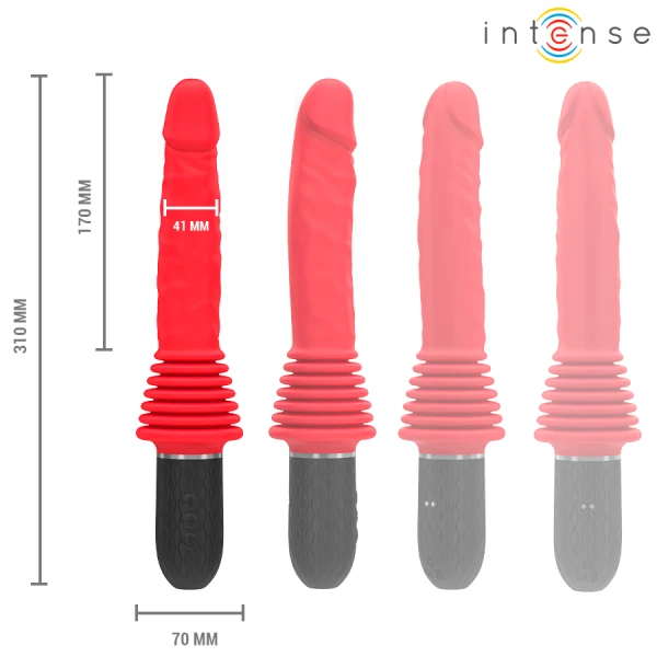Intense High Tech Cynthia Afstandsbediening Stootvibrator met Verwarmingsfunctie