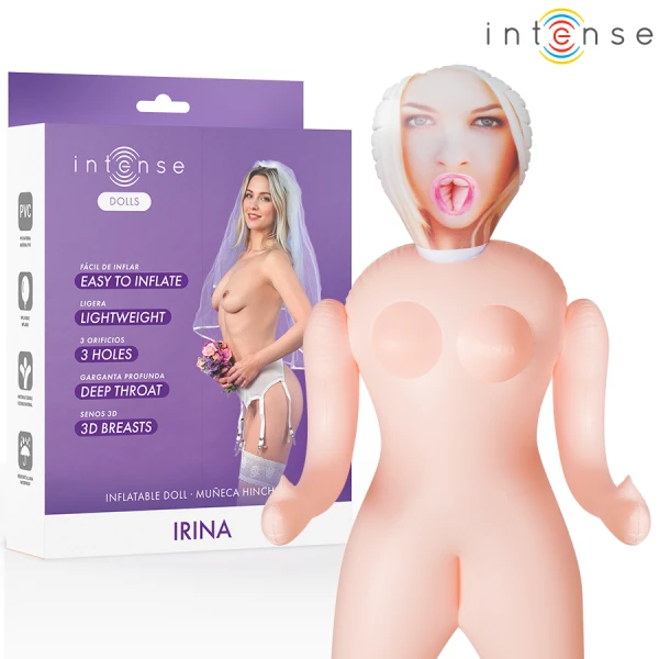 Intense Bodies & Masturbators opblaasbare liefdespop Irina met 3 openingen